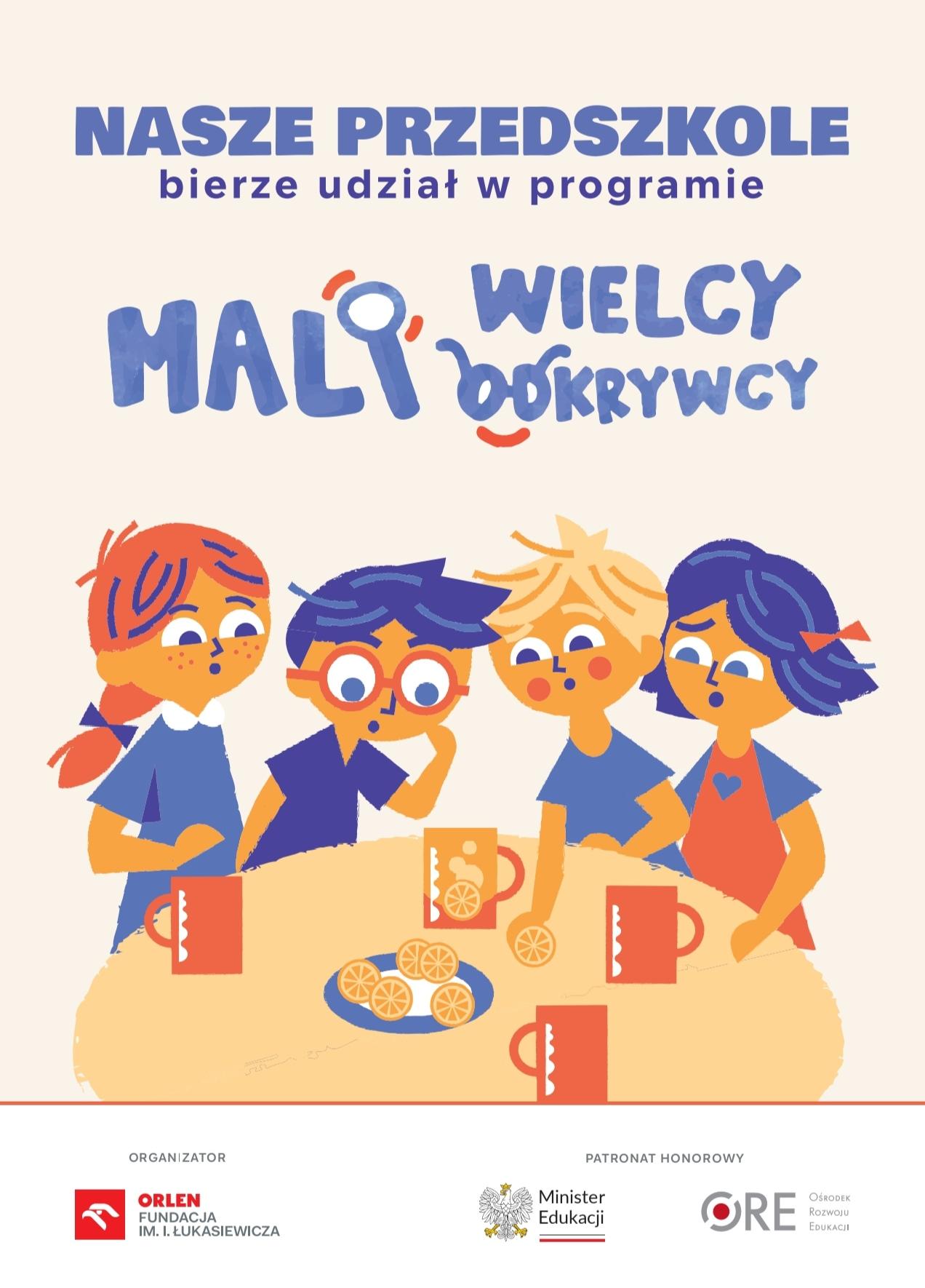 Plakat dotyczący udziału w programie
